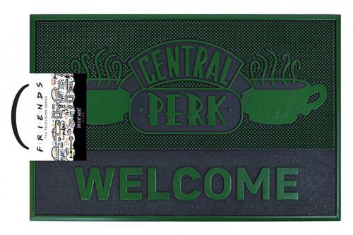 Tapis Friends vert et noir Central Perk Welcome