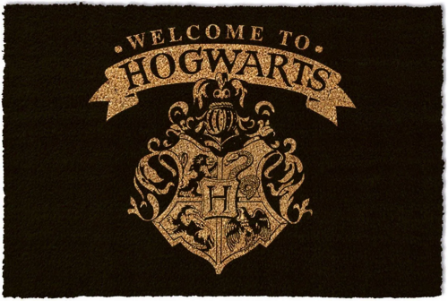 Tapis Paillasson noir Harry Potter Welcome to Hogwarts