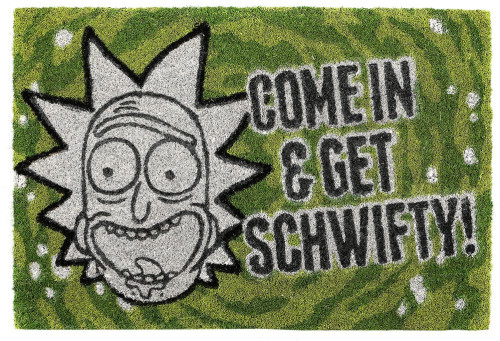 Tapis Paillasson Rick et Morty Come in & get schwifty