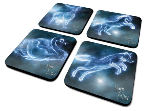 Set de 4 Sous-Verre Patronus Harry Potter