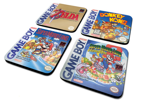Set de 4 sous-verre Gameboy nintendo