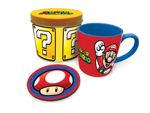 Tasse Sous verre et Boite Super Mario Lets a Go