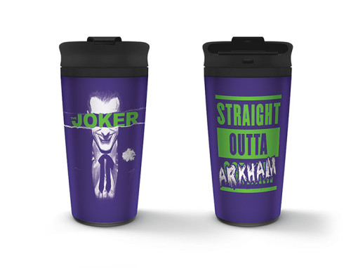 Mug de voyage Joker Straight Outta Arkham Métal