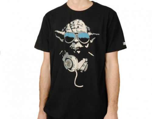 Tee-Shirt Noir Yoda Cool Star Wars