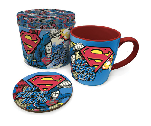 Tasse et dessous de verre MY SUPER HERO