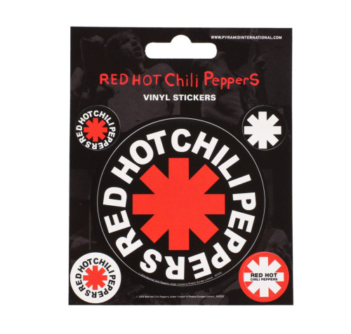 Pack de 5 Stickers Red Hot Chili Peppers