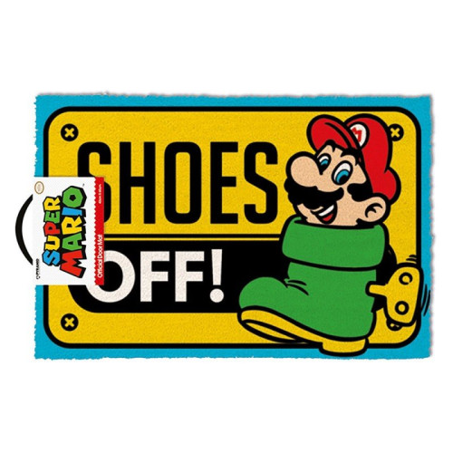 Tapis Paillasson Super Mario Shoes Off