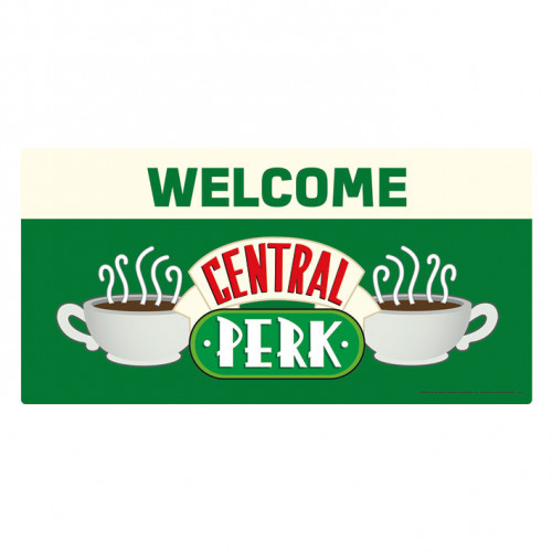 Déco plaque métallique Friends Central Perk