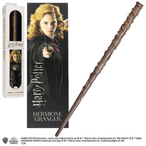 Baguette Hermione Granger 30 cm et marque page 3D