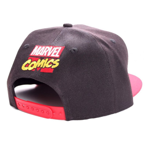 Casquette Baseball Noire Noir Logo Texte Marvel