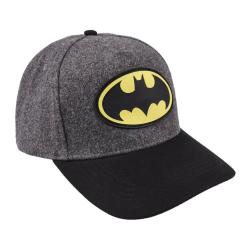 Casquette Batman Grise visière noire logo jaune