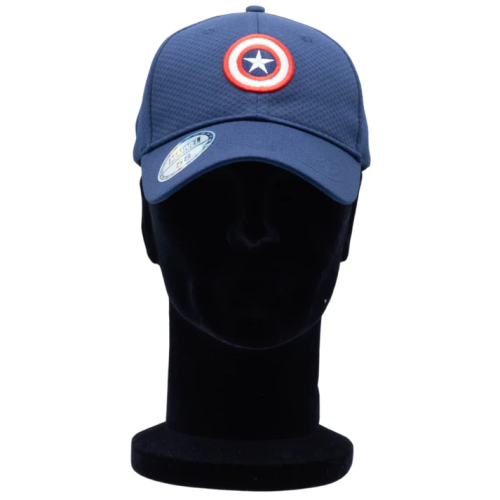 Casquette Captain America marine logo brodé 3D