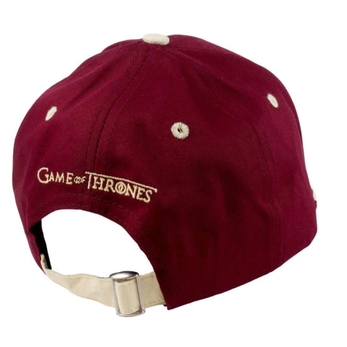 Casquette Game Of Thrones Lannister bordeaux et beige