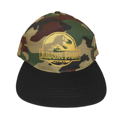 Casquette Jurassic Park camouflage logo gold