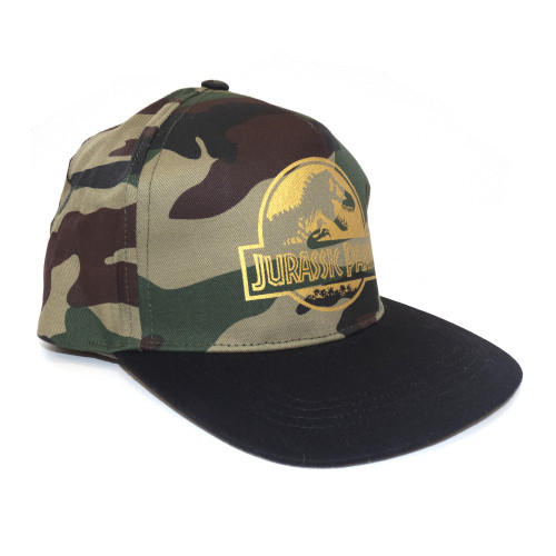 Casquette Jurassic Park camouflage logo gold