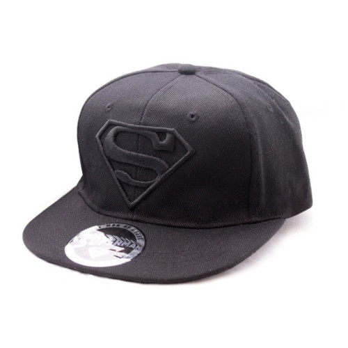 Casquette Noire Classic Logo Noir Superman