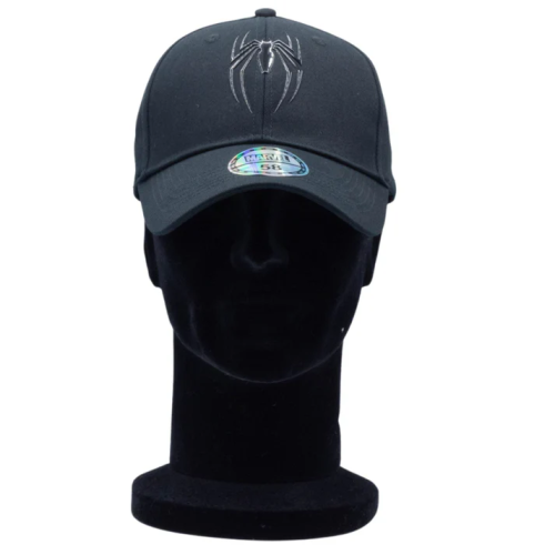Casquette Noire Spiderman Logo 3D