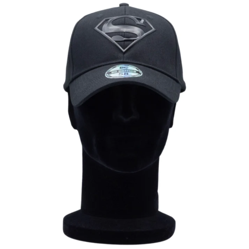 Casquette Superman DC Comics noir logo 3D brillant
