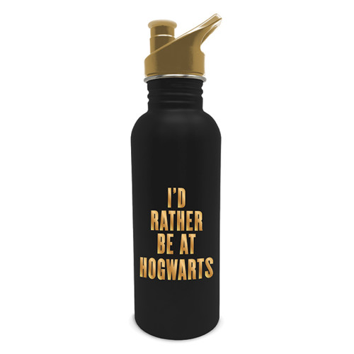 Gourde Harry Potter I'd rather be at Hogwarts métal