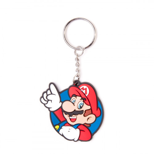 Porte-clés caoutchouc Mario Its Me 6 cm Nintendo
