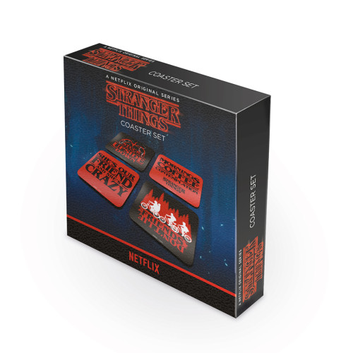 Lot de 4 Sous-Verre Stranger Things Citations