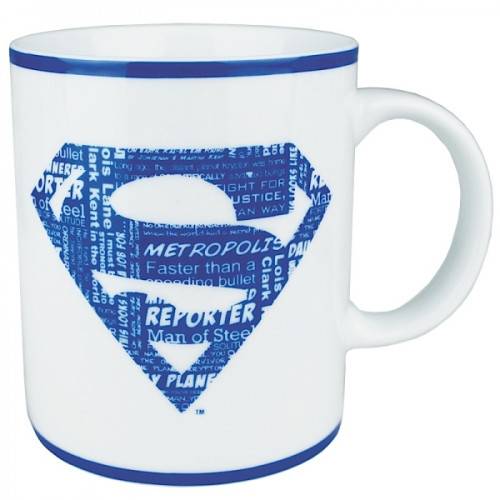 Mug Blanc Contemporain Logo Man of Steel Superman