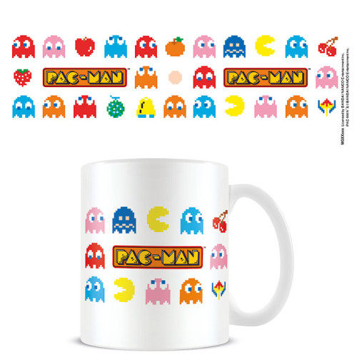 Mug Pacman blanc multi