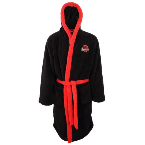 Peignoir Jurassic Park adulte noir et rouge