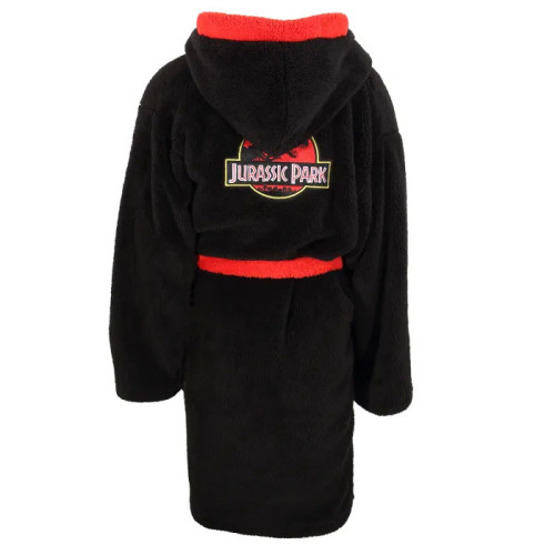 Peignoir Jurassic Park adulte noir et rouge