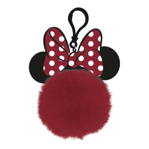 Porte-clés Minnie pompon oreille noeud