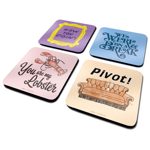 Set de 4 sous-verre Friends