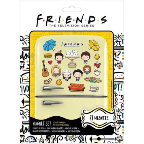 Pack de 21 magnets Chibi Friends