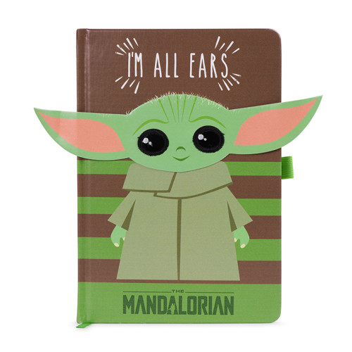 Carnet Bloc Notes Star Wars The Mandalorian I'M ALL EARS GREEN