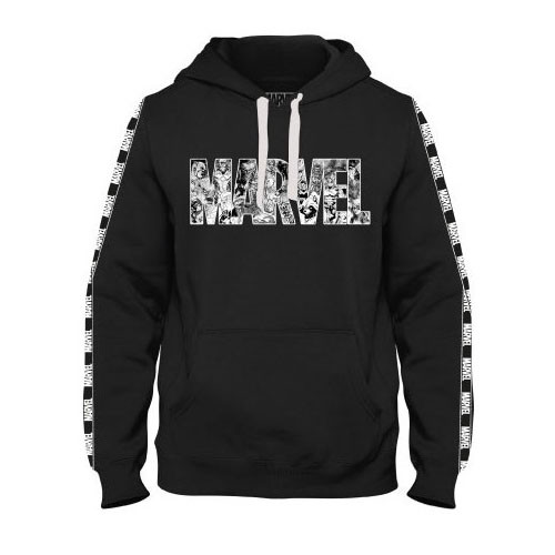 Sweat MARVEL comics logo noir et blanc