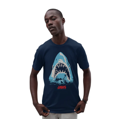 Tee-Shirt Les Dents de la Mer Jaws Boat Poster