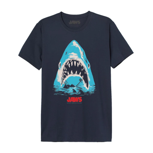 Tee-Shirt Les Dents de la Mer Jaws Boat Poster