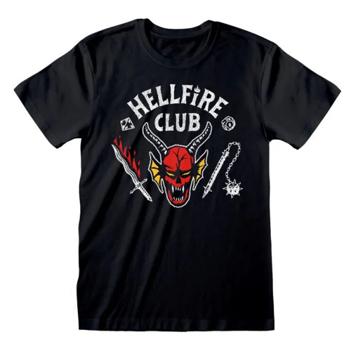 T-shirt Stranger Things Hellfire Club noir