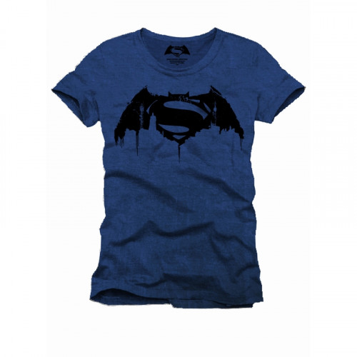 Tee Shirt Bleu City Batman VS Superman