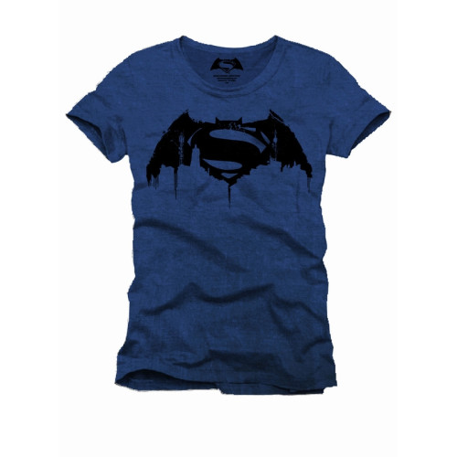 Tee Shirt Bleu City Batman VS Superman