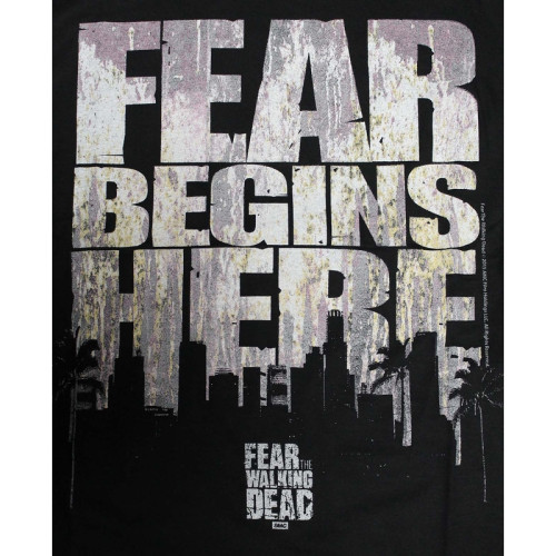 Tee-Shirt Fear Begins here Fear The Walking Dead