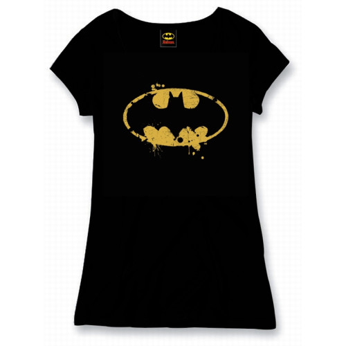 Tee Shirt Femme Noir Vintage Batman