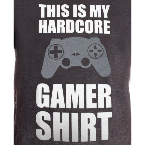 Tee-Shirt Gris My Gamer Shirt Geek