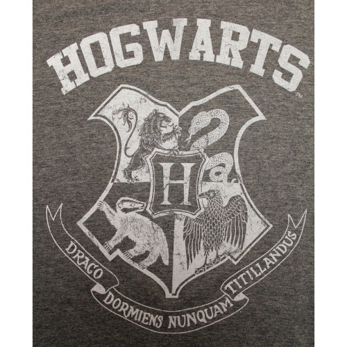 Tee-Shirt Gris Poudlard Old School Harry Potter