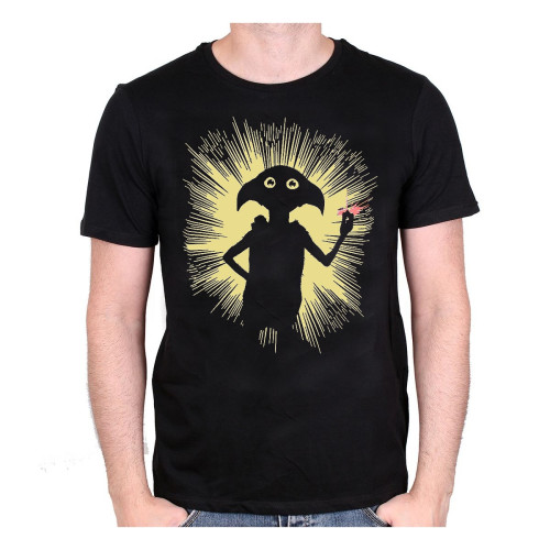 Tee-Shirt Noir Dobby Magic Harry Potter