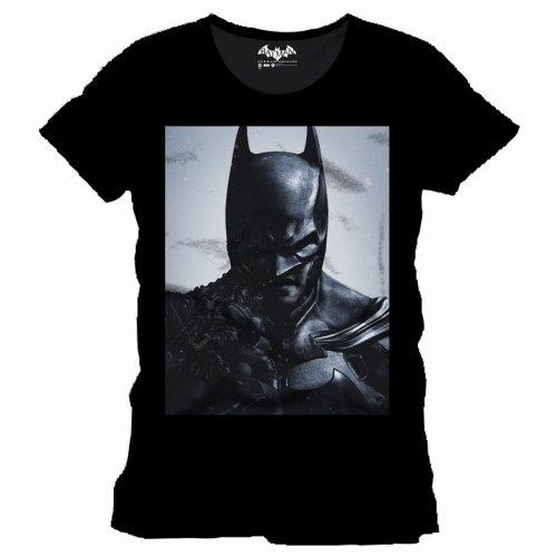 Tee Shirt Noir Face Arkham Origins Batman 