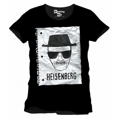 Tee-Shirt Noir Heisenberg Notebook Breaking Bad