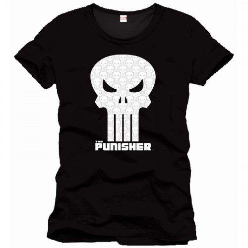 Tee-Shirt Noir High Density Skull Punisher