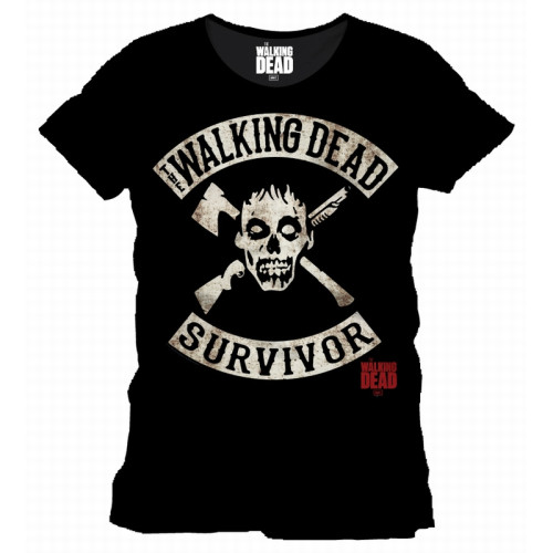 Tee-Shirt Noir Survivor The Walking Dead