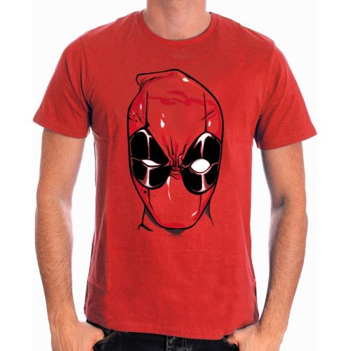 Tee-Shirt Rouge Head Deadpool