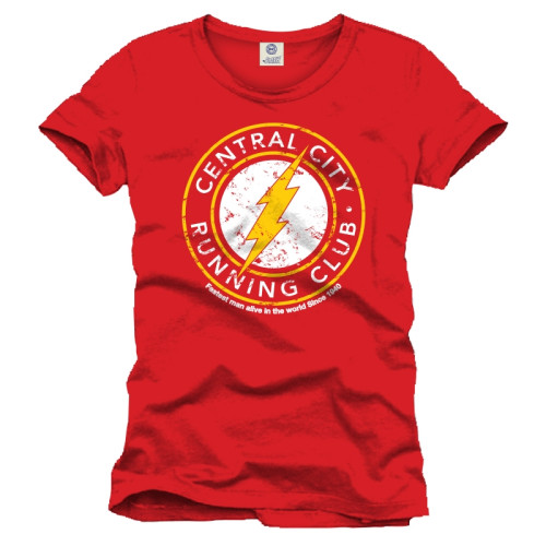 Tee Shirt Rouge Running Club Flash